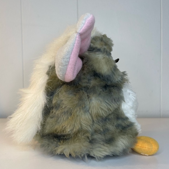 Vintage Furby 1998 Tiger 70-800 Grey White Pink Ears Brown Eyes Working! - Picture 5 of 7